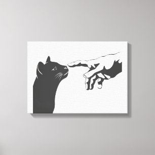 Michelangelo Cat - Choose background color Canvas Print