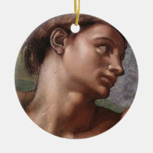 Michelangelo Creation Adam God Art Ceramic Tree Decoration