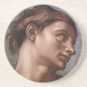 Michelangelo Creation Adam God Art Coaster