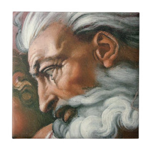 Michelangelo Creation Adam God Art Tile