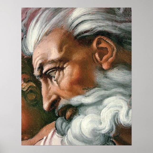 Michelangelo Creation Adam God Poster (Front)