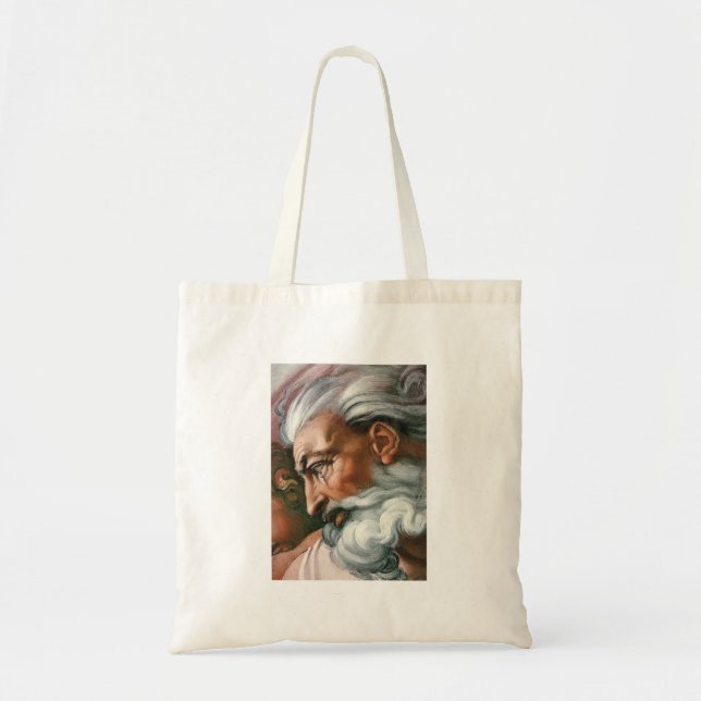 Michelangelo Creation Adam God Tote Bag (Front)