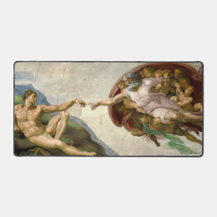 Michelangelo Creation of Adam Art Desk Mat