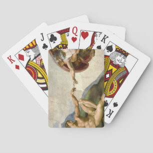 Michelangelo Creation of Adam Art Playing Cards
