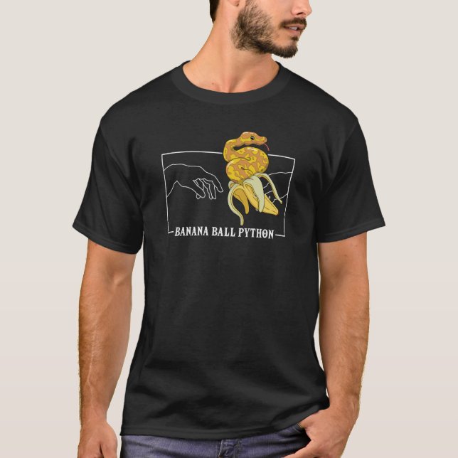 Michelangelo Creation of Adam Banana Ball Python S T-Shirt (Front)