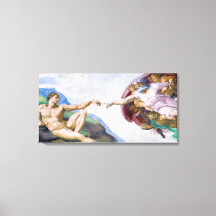 Michelangelo - Creation of Adam Isolated Canvas Print