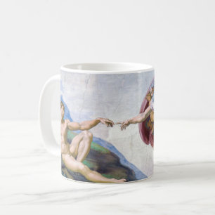Michelangelo - Creation of Adam Isolated Coffee Mug