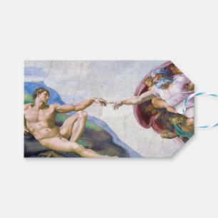 Michelangelo - Creation of Adam Isolated Gift Tags