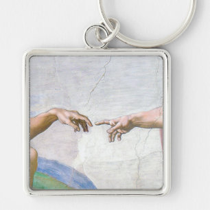 Michelangelo - Creation of Adam Isolated Key Ring
