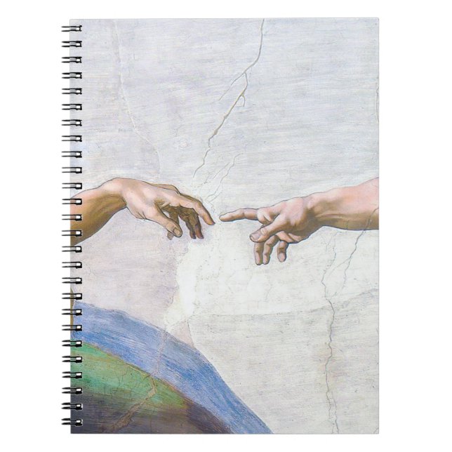 Michelangelo - Creation of Adam Isolated Notebook (Front)