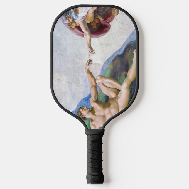 Michelangelo - Creation of Adam Isolated Pickleball Paddle (Front)