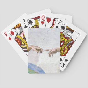 Michelangelo - Creation of Adam Isolated Playing Cards