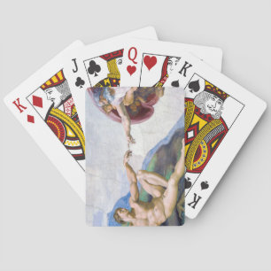 Michelangelo - Creation of Adam Isolated Playing Cards