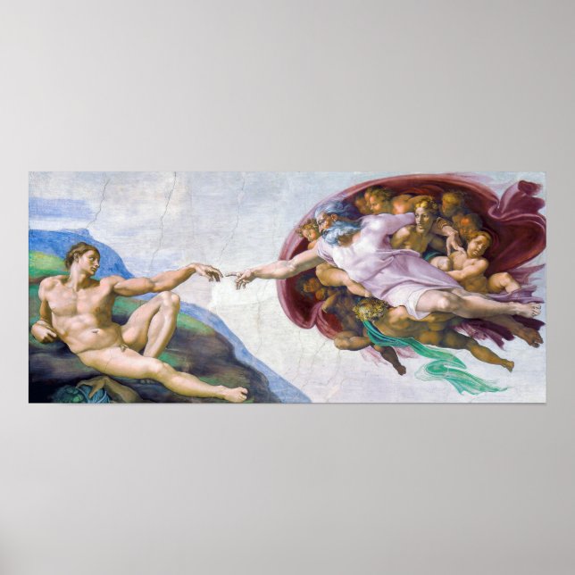 Michelangelo - Creation of Adam Isolated Poster (Front)