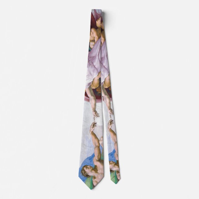 Michelangelo - Creation of Adam Isolated Tie (Front)