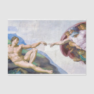 Michelangelo - Creation of Adam Isolated Tissue Paper