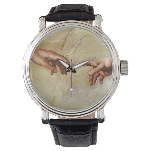 Michelangelo Creation of Adam Sistine Chapel Watch (Front)