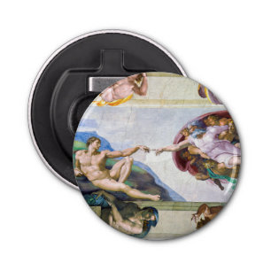 Michelangelo - Creation of Adam, Sistine Chapel's Bottle Opener