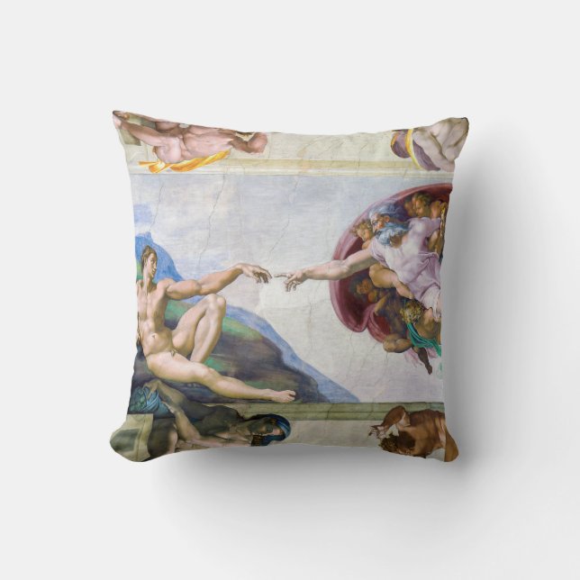 Michelangelo - Creation of Adam, Sistine Chapel's Cushion (Front)