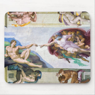 Michelangelo - Creation of Adam, Sistine Chapel's Mouse Mat