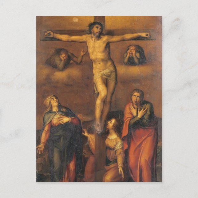 Michelangelo- Crucifixion Postcard (Front)