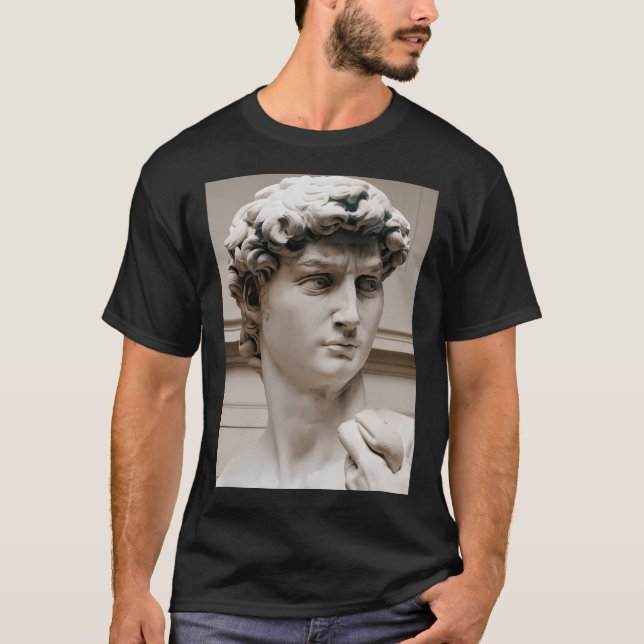 Michelangelo David (Head) T-Shirt (Front)