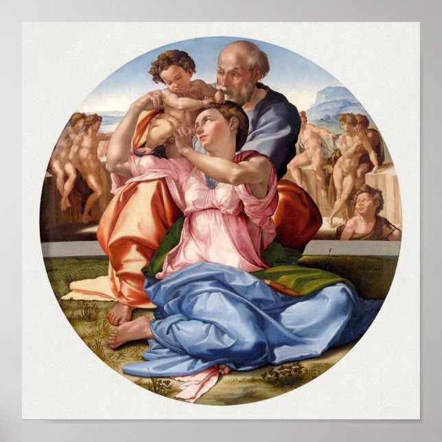 Michelangelo -Doni Tondo  Poster (Front)