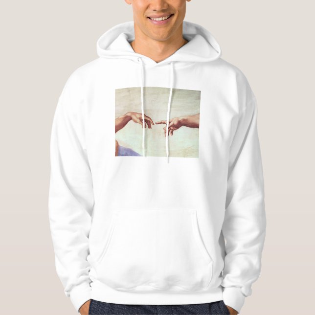 Michelangelo Hands Hoodie (Front)