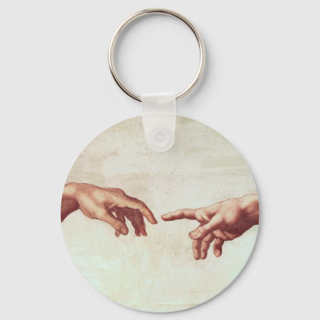 Michelangelo Hands Key Chain (Front)