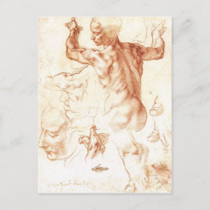 Michelangelo - Libyan Sibyl painting Postcard
