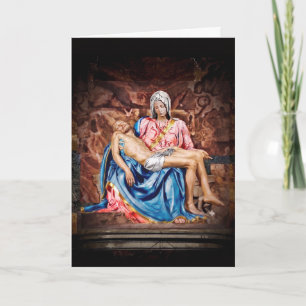 MICHELANGELO PIETA (reworked) Holiday Card