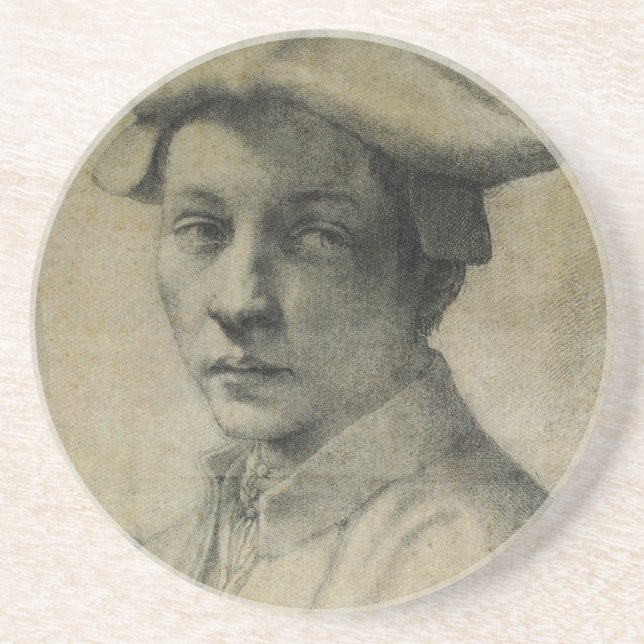Michelangelo Portrait of Andrea Quaratesi   Coaster (Front)