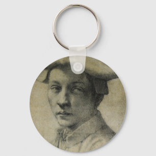 Michelangelo Portrait of Andrea Quaratesi Key Ring