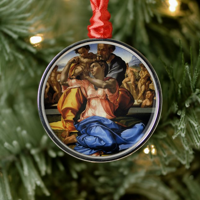 Michelangelo 's Doni Tondo or Doni Madonna Metal Tree Decoration (Tree)