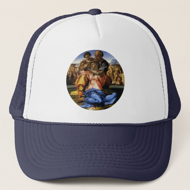 Michelangelo 's Doni Tondo or Doni Madonna Trucker Hat (Front)