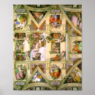 Michelangelo - Sistine Chapel Ceiling Poster