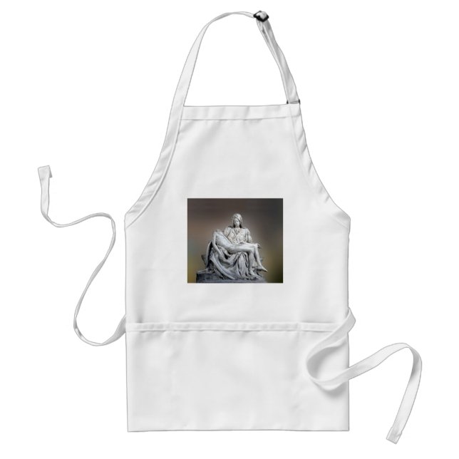 Michelangelo - The Pieta Zazzle HEART Apron (Front)