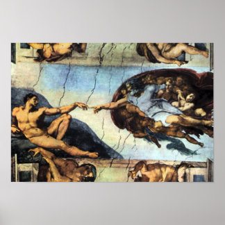 Michelangelo Unterberger - Creation of Adam Poster