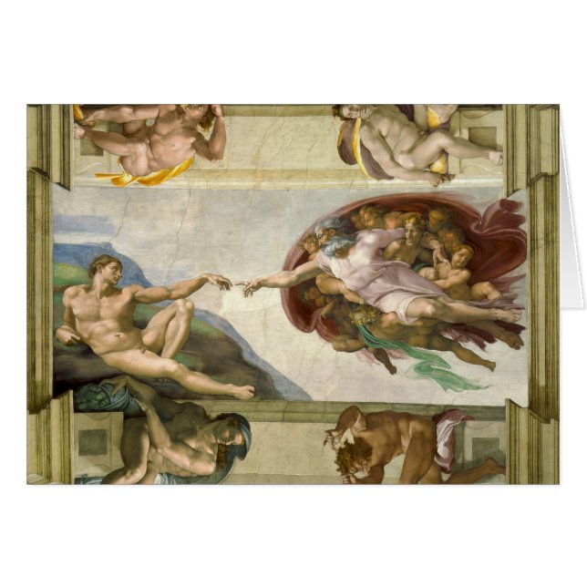 Michelangelo's Creation of Man (Creation of Adam) (Front Horizontal)