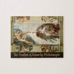 Michelangelo's Creation of Man (Creation of Adam) Jigsaw Puzzle