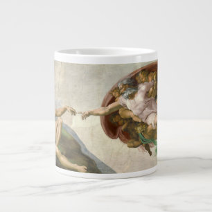 Michelangelo's Creation of Man (Creation of Adam) Large Coffee Mug