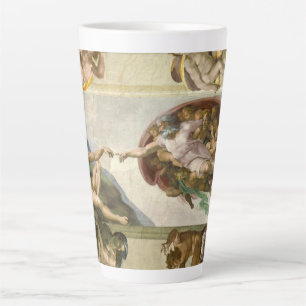 Michelangelo's Creation of Man (Creation of Adam) Latte Mug
