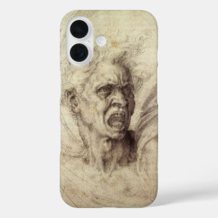 Michelangelo's Damned Soul, Head of a Man iPhone 16 Case