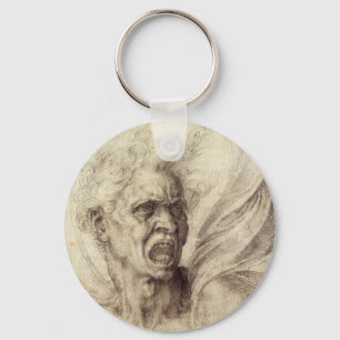 Michelangelo's Damned Soul, Head of a Man Key Ring