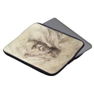 Michelangelo's Damned Soul, Head of a Man Laptop Sleeve