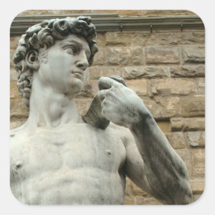 Michelangelo's David 1 Square Sticker