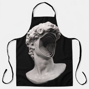 Michelangelo's David classical bust head Apron