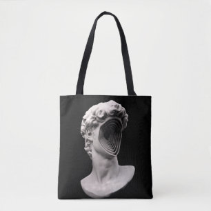 Michelangelo's David classical bust head Tote Bag