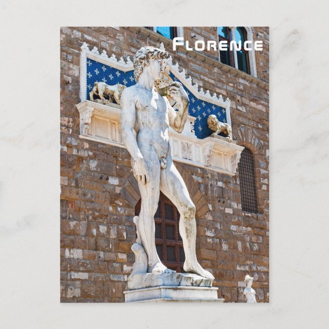 Michelangelo's David - Florence, Tuscany, Italy Postcard (Front)