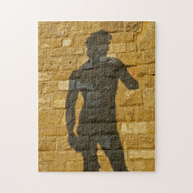 Michelangelo's David in Silhouette Puzzle (Vertical)